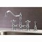 Kingston Brass KS3271AXBS Restoration 8" Bridge Kitchen Faucet W/ Sprayer, Chrome KS3271AXBS - alternate 6